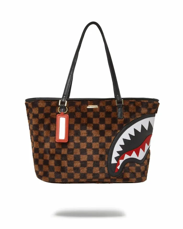 SPRAYGROUND FURRR SHARKS IN PARIS TOTE Bags