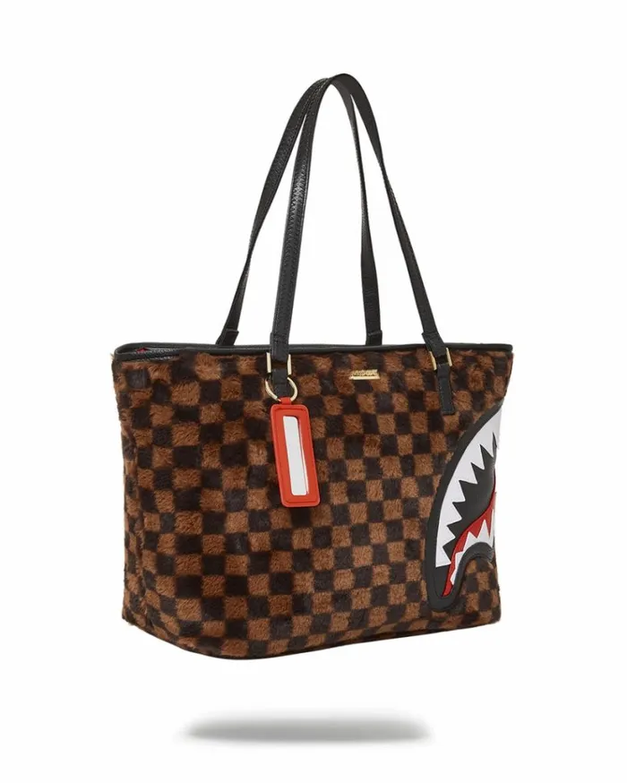 SPRAYGROUND FURRR SHARKS IN PARIS TOTE Bags