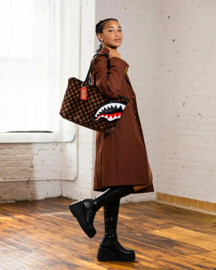 SPRAYGROUND FURRR SHARKS IN PARIS TOTE Bags