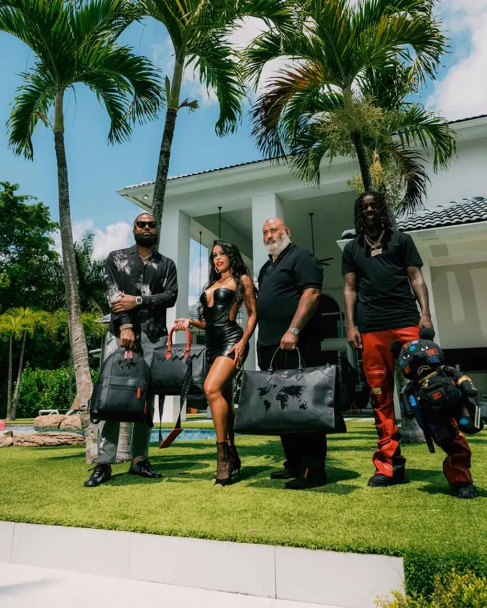 SPRAYGROUND JAMES FIRST CLASS GLOBAL TAKEOFF PYRAMID DUFFLE Bags