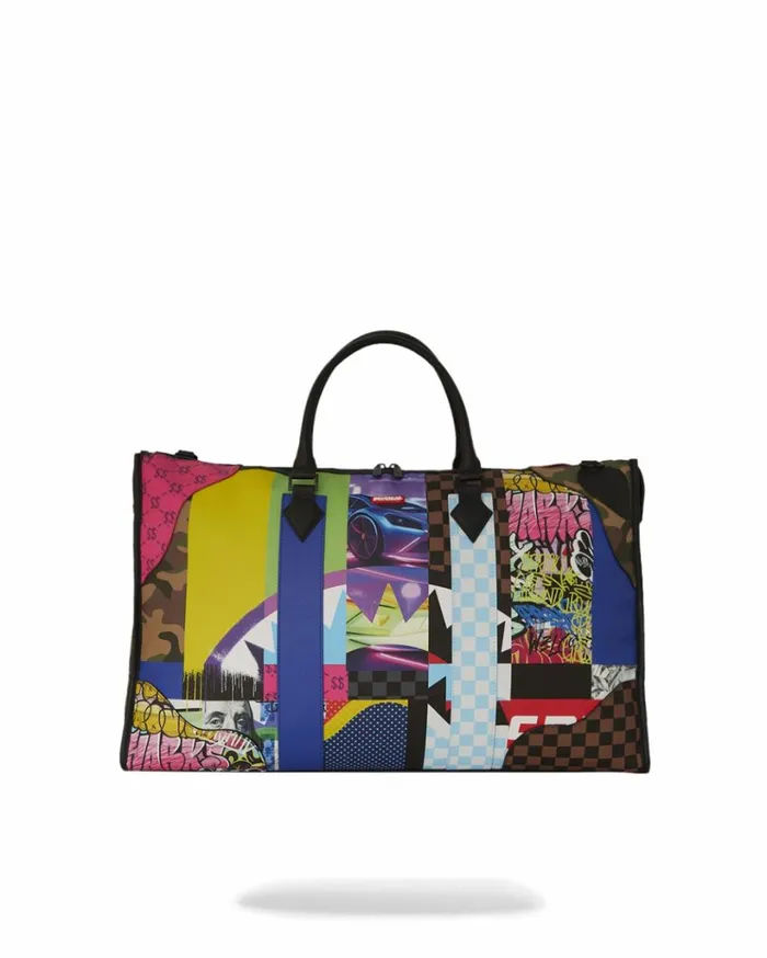 SPRAYGROUND SHARK MASTERPIECES PYRAMID LARGE DUFFLE Bags