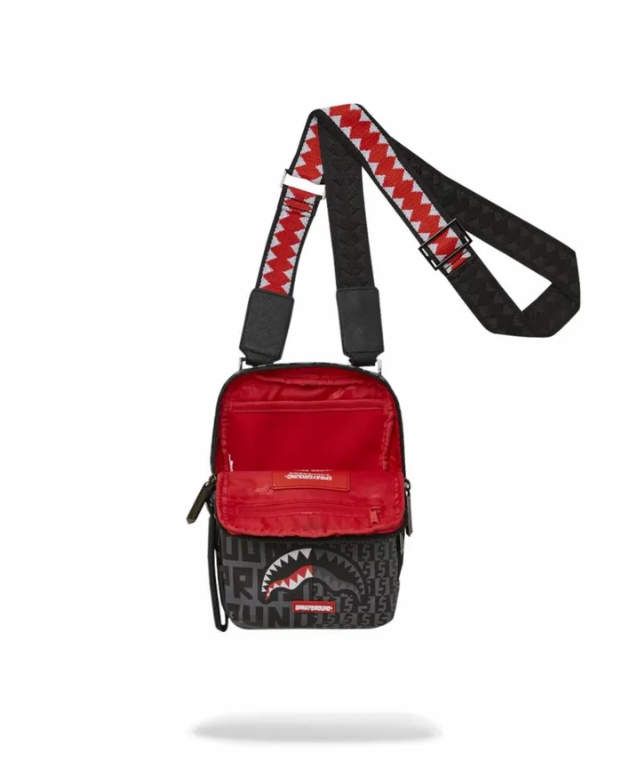 SPRAYGROUND SHARKFINITY STEALTH PILOT MESSENGER SLING BAG Bags