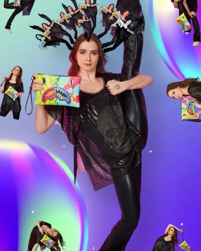 SPRAYGROUND SUPER WEIRD CROSSOVER CLUTCH Bags