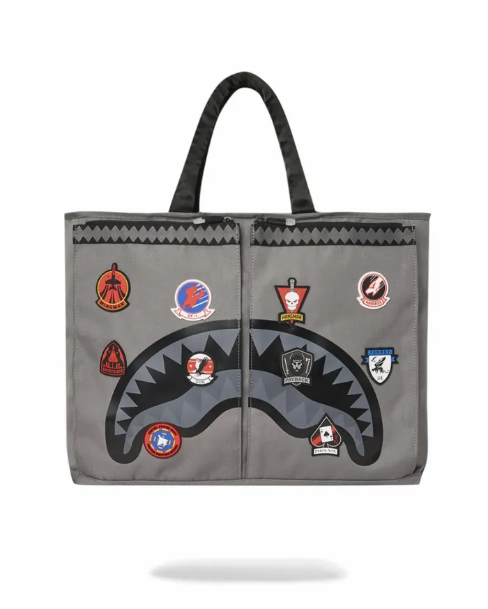 SPRAYGROUND TOP GUN FLIGHT CREW OFFICIAL COLLAB PILOT TOTE Bags