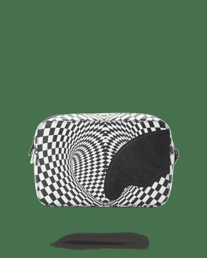 SPRAYGROUND TRIPPY CHECK TOILETRY AKA MONEY BAG Bags