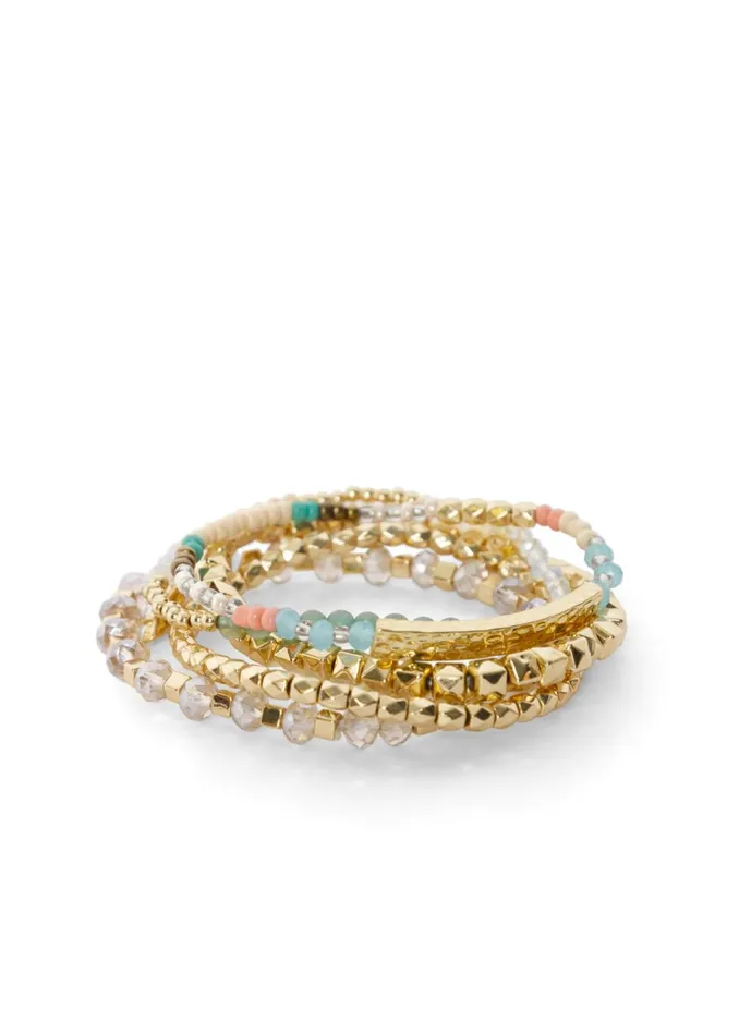 STACKABLE BEADED BRACELET Gold Multi Women VENUS Bracelets