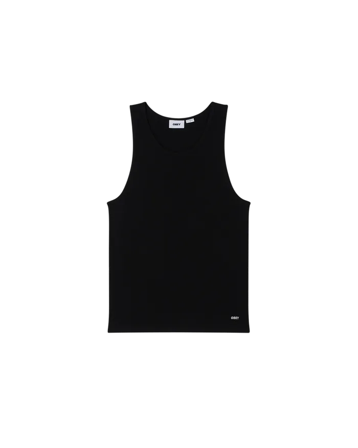 STANDARD RIB TANK 2PACK Black TOPS OBEY Clothing Men