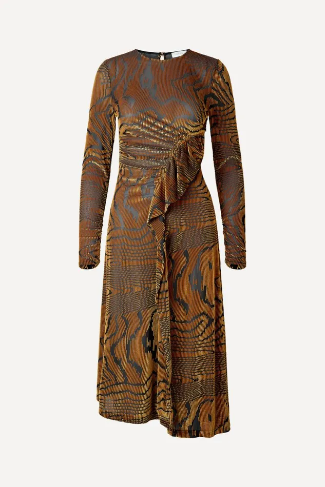 Stine Goya Dresses Linn Dress 8211 Velvet Moire 8211 Women