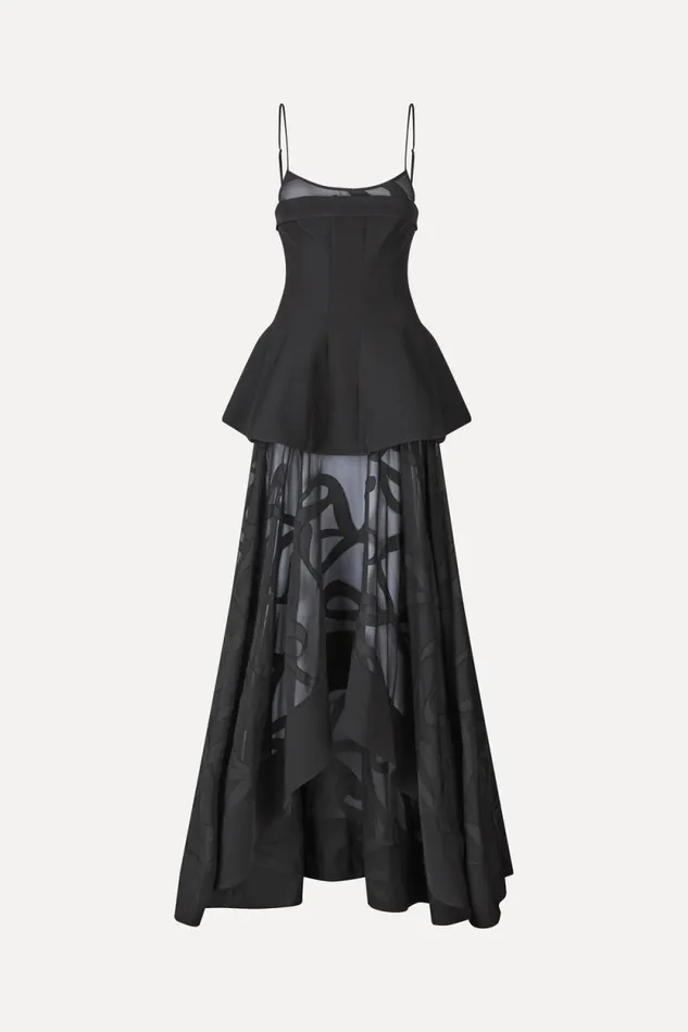 Stine Goya Dresses Tailored Bodice HighLow Dress 8211 Ribbons 8211 Women