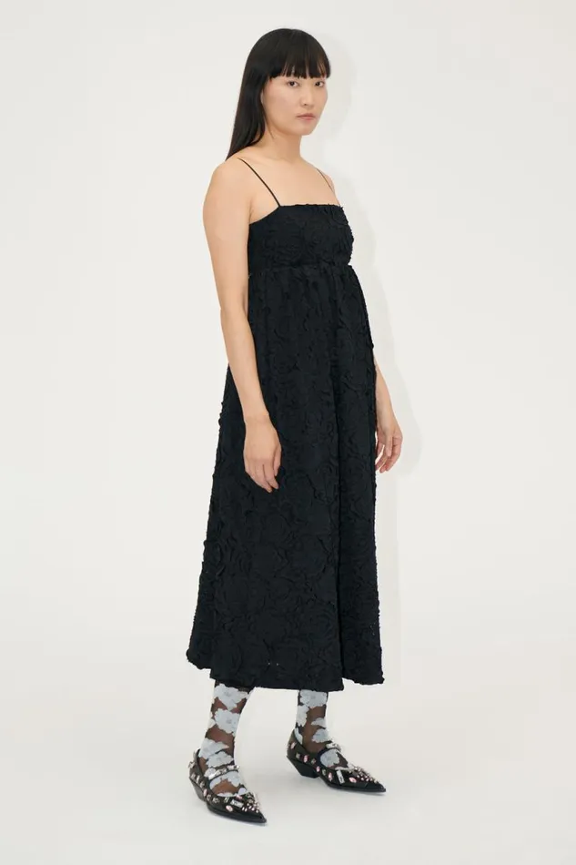 Stine Goya Dresses Voluminous Midi Dress 8211 Black 8211 Women