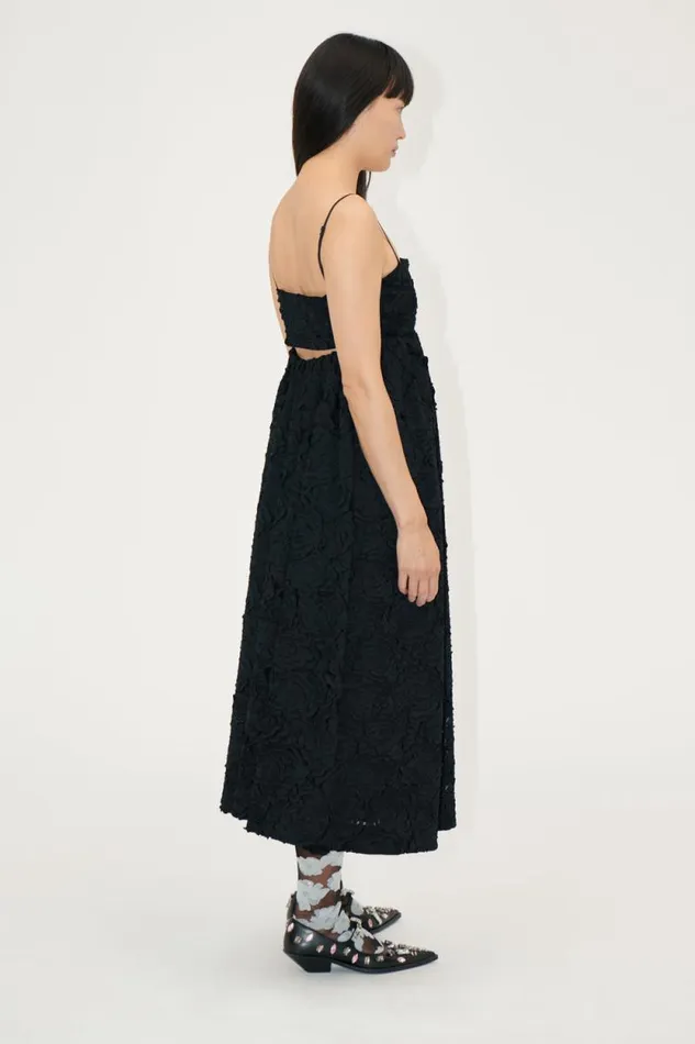 Stine Goya Dresses Voluminous Midi Dress 8211 Black 8211 Women