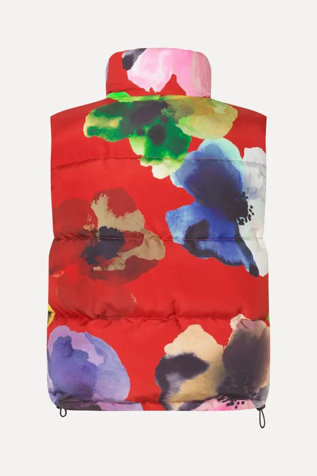 Stine Goya Exclusives Puffer Vest 8211 Bloom In Red 8211 Women
