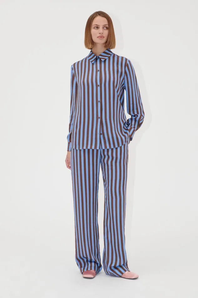 Stine Goya Pants Elasticated Long Pants 8211 Embroidery Stripe 8211 Women