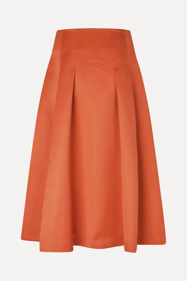 Stine Goya Skirts and Shorts High Volume Midi Skirt 8211 Mecca Orange 8211 Women