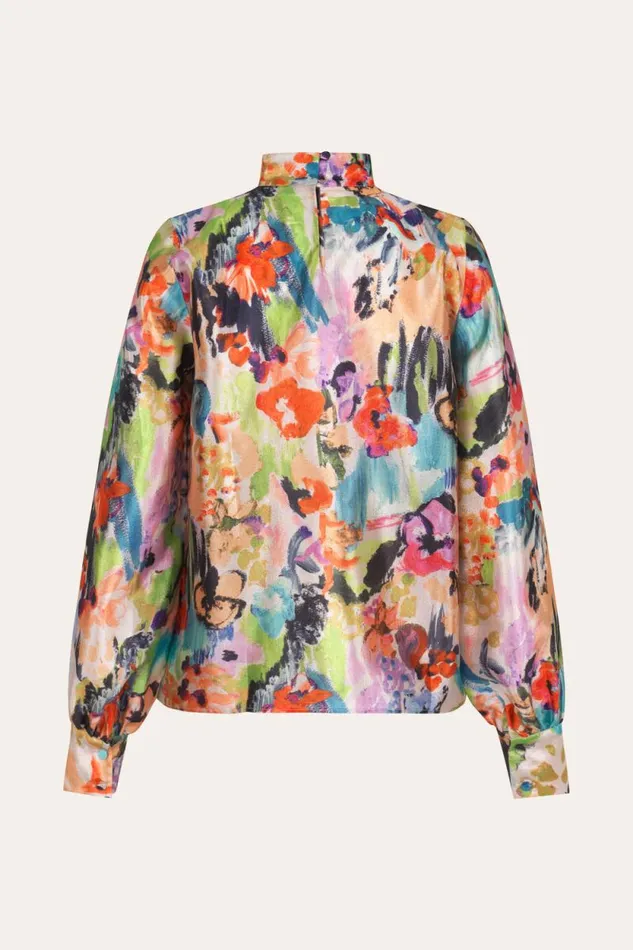Stine Goya Tops and Shirts Eddy Blouse 8211 Abstract Floral 8211 Women