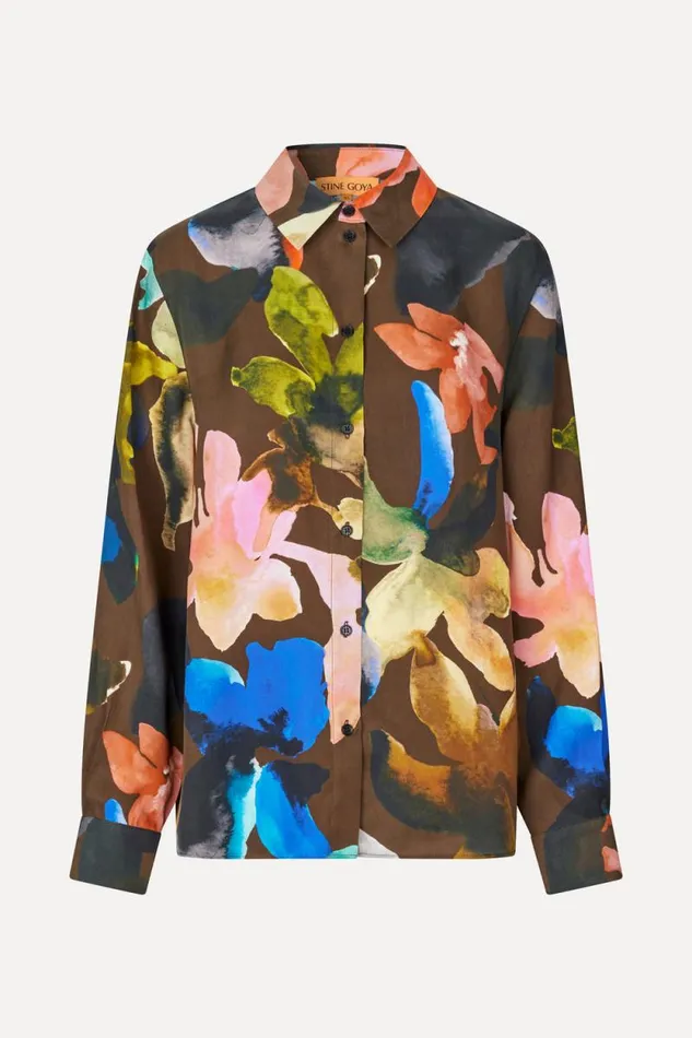 Stine Goya Tops and Shirts Long Sleeve Shirt 8211 Aquarelle Garden 8211 Women Stine Goya Tops and Shirts Long Sleeve Shirt 8211 Aquarelle Garden 8211 Women
