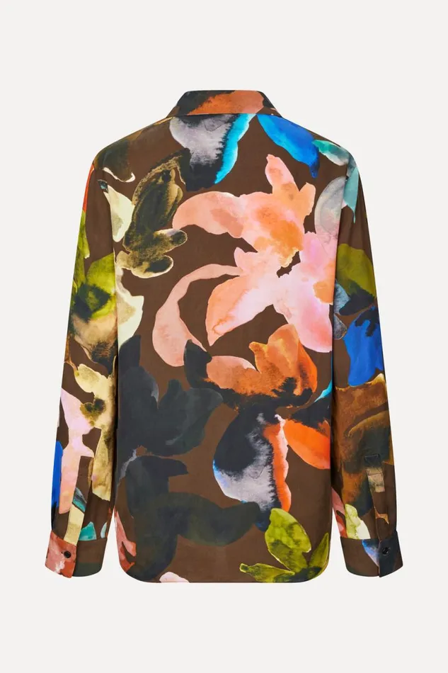 Stine Goya Tops and Shirts Long Sleeve Shirt 8211 Aquarelle Garden 8211 Women