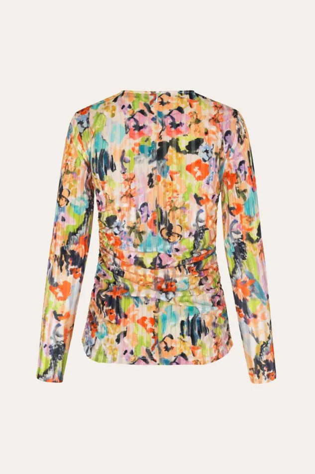 Stine Goya Tops and Shirts Vanessa Blouse 8211 Abstract Floral 8211 Women