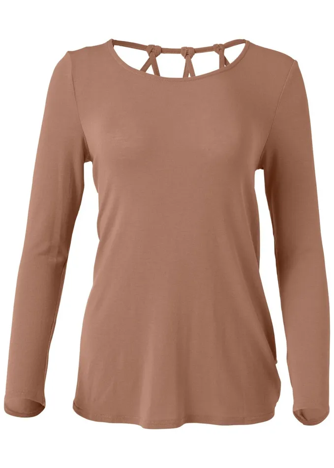 STRAPPY BACK TOP Brown Women VENUS Casual Tops