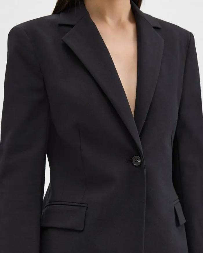 Suits Women Theory Sculpted Blazer In Stretch CottonBlend Black Suits Women Theory Sculpted Blazer In Stretch CottonBlend Black