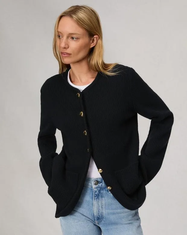 Sweaters and Sweatshirts Women Rag and Bone Nancy Wool Cardigan Black