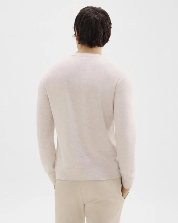 Sweaters Cardigans Men Theory Riland Sweater In Light Bilen Melange Ivory Sweaters Cardigans Men Theory Riland Sweater In Light Bilen Melange Ivory