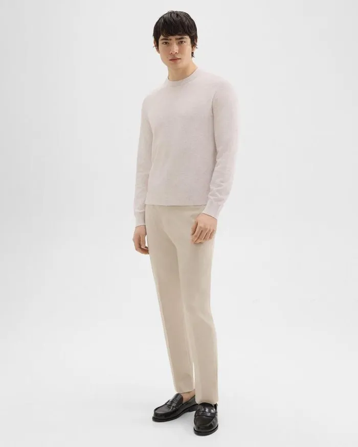 Sweaters Cardigans Men Theory Riland Sweater In Light Bilen Melange Ivory Sweaters Cardigans Men Theory Riland Sweater In Light Bilen Melange Ivory