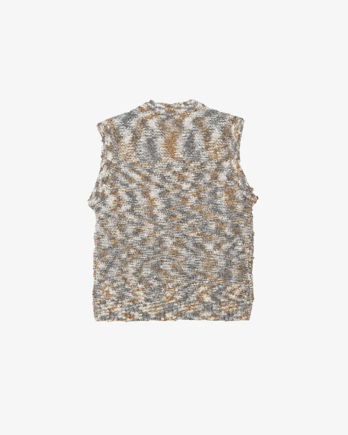 SWEATERS REUBEN SWEATER VEST Grey Multi 8211 OBEY Clothing Men