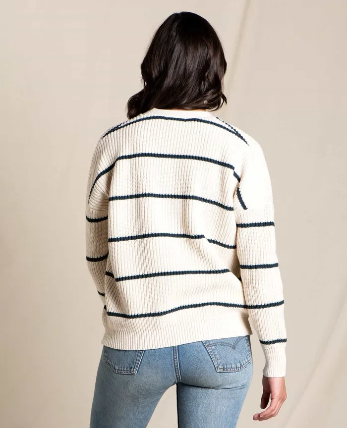 Sweaters ToadandCo Women8217s Bianca Cardigan Almond Stripe