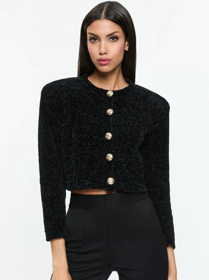 Sweaters Women Alice Olivia Breanna Cardigan Black