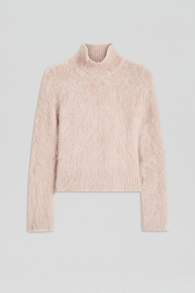 Sweaters Women Scanlan Theodore BRUSHED MOHAIR SLIM SWEATER Mink Sweaters Women Scanlan Theodore BRUSHED MOHAIR SLIM SWEATER Mink