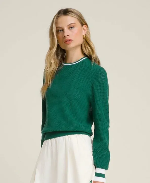 Sweaters Women Wilson Avalon Sweater Club Green Sweaters Women Wilson Avalon Sweater Club Green