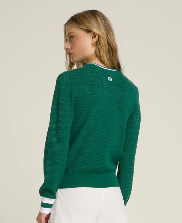 Sweaters Women Wilson Avalon Sweater Club Green Sweaters Women Wilson Avalon Sweater Club Green