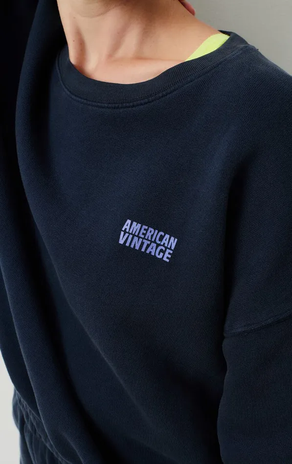 Sweatshirt Izubird Vintage Navy Women American Vintage Sweatshirts Sweatshirt Izubird Vintage Navy Women American Vintage Sweatshirts