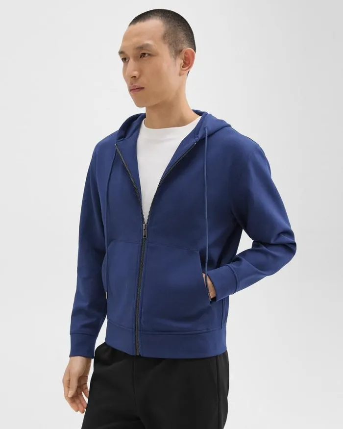 Sweatshirts Hoodies Men Theory ZipUp Hoodie In Scuba Deep Atlantic Sweatshirts Hoodies Men Theory ZipUp Hoodie In Scuba Deep Atlantic