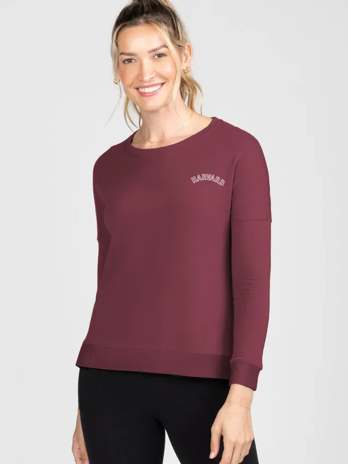 Sweatshirts Hoodies Women Tasc Performance Riverwalk Sweatshirt 8211 Harvard