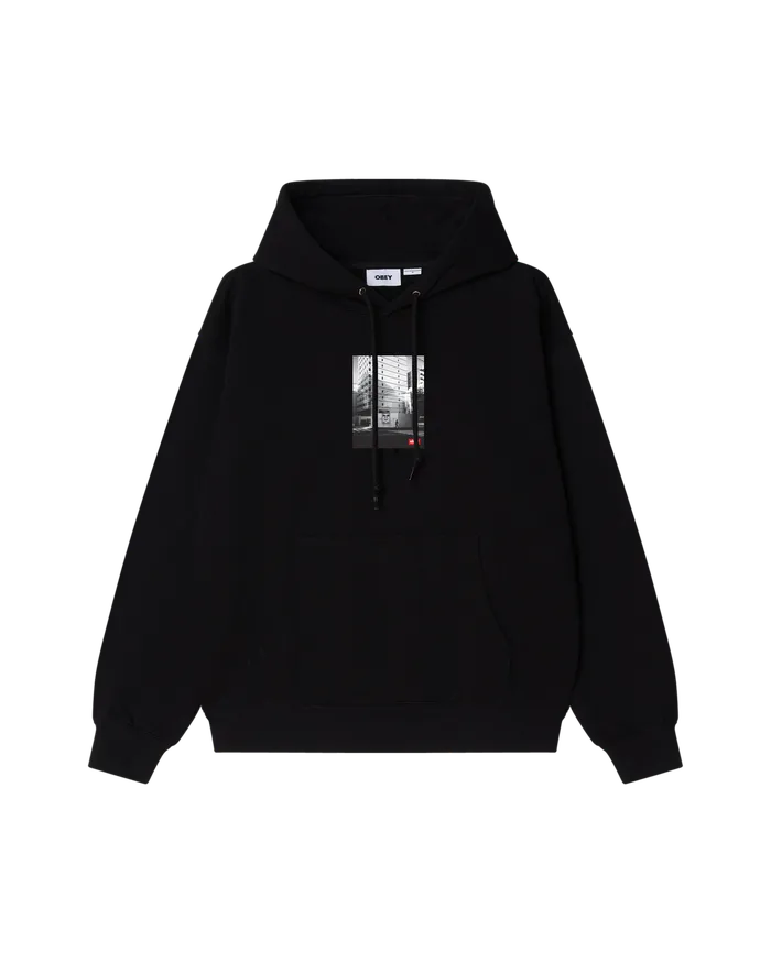 SWEATSHIRTS OSAKA PHOTO PULLOVER Black 8211 OBEY Clothing Men