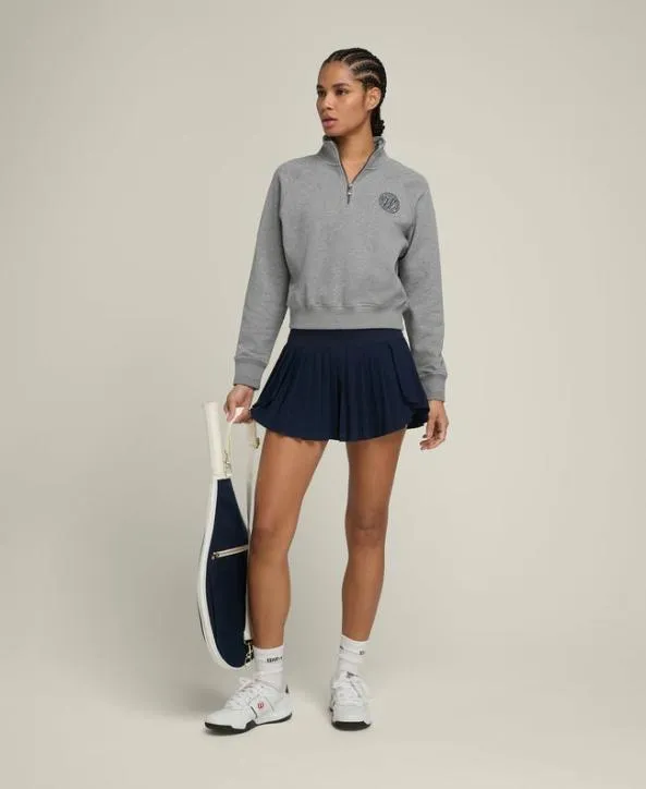 Sweatshirts Women Wilson Sideline HalfZip Medium Gray Heather Sweatshirts Women Wilson Sideline HalfZip Medium Gray Heather