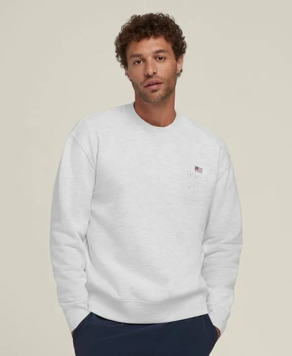 Sweatshirts Women Wilson Wilson America Crewneck Cloud Heather Sweatshirts Women Wilson Wilson America Crewneck Cloud Heather