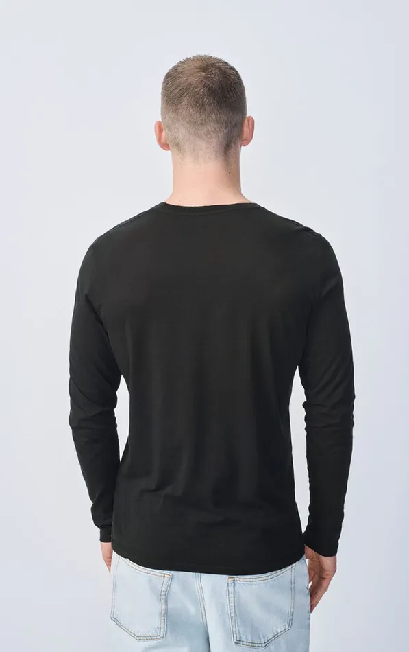 TShirt Decatur Black Men American Vintage Long Sleeve TShirts