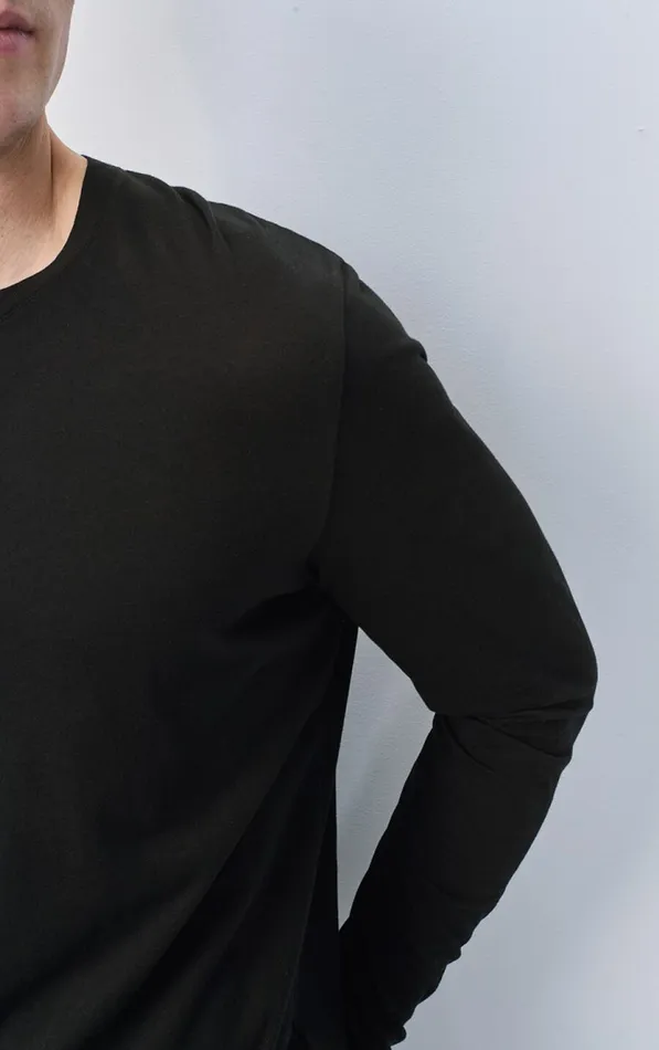 TShirt Decatur Black Men American Vintage Long Sleeve TShirts