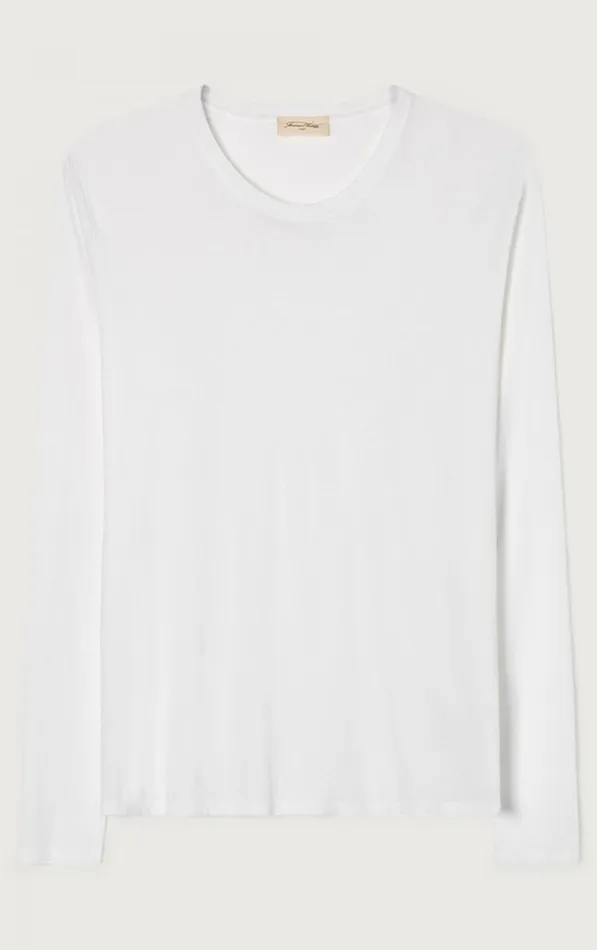 TShirt Decatur White Men American Vintage Long Sleeve TShirts