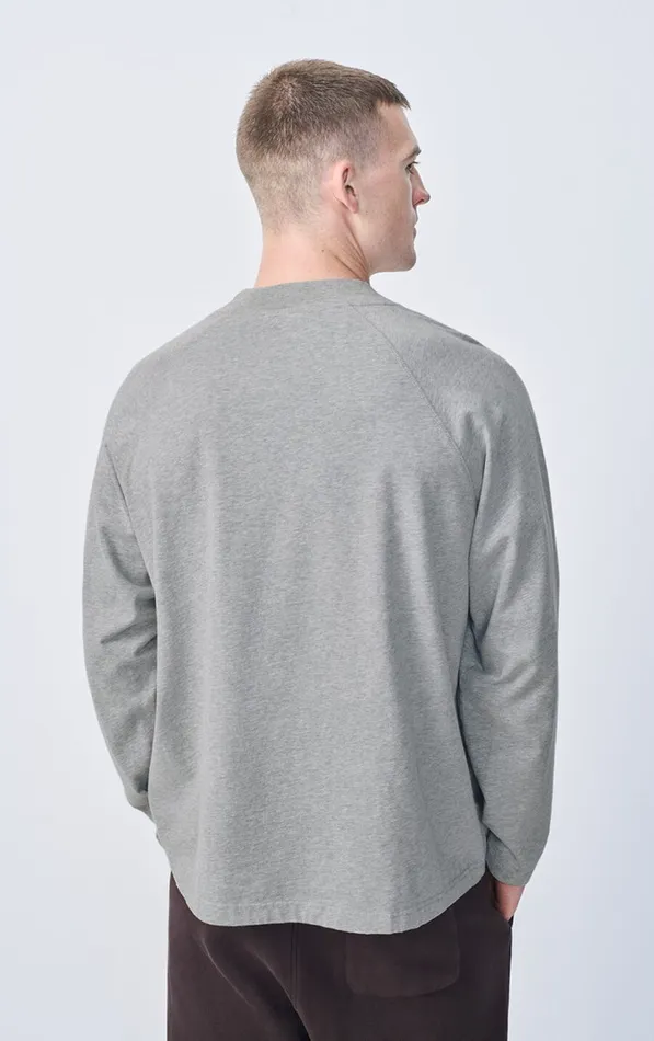 TShirt Fazy Heather Grey Men American Vintage Long Sleeve TShirts TShirt Fazy Heather Grey Men American Vintage Long Sleeve TShirts