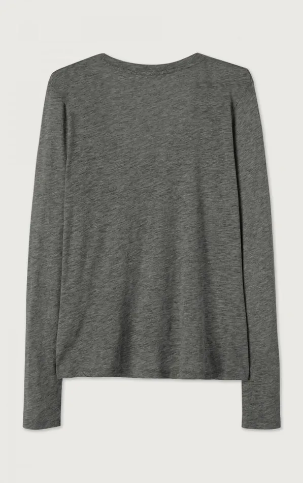 TShirt Jacksonville Melange Charcoal Women American Vintage Long Sleeve TShirts TShirt Jacksonville Melange Charcoal Women American Vintage Long Sleeve TShirts