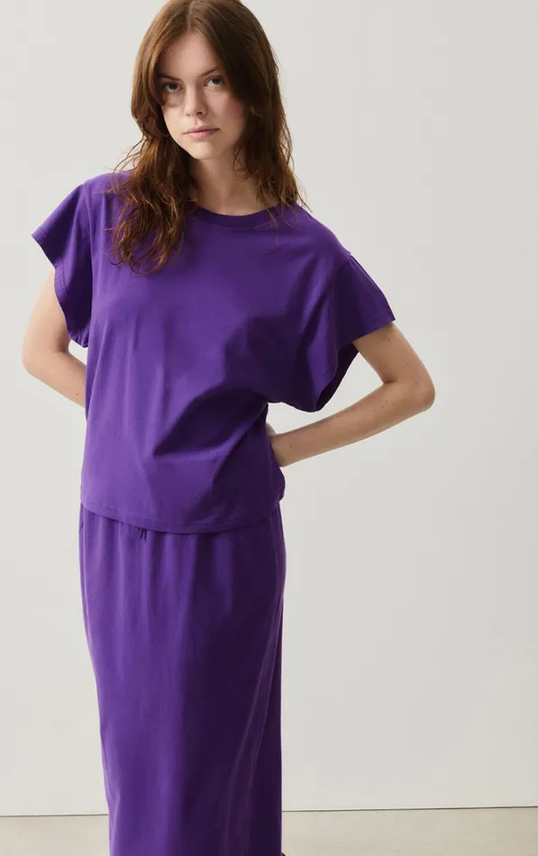 TShirt Vupaville Eggplant Women American Vintage Short Sleeve TShirts
