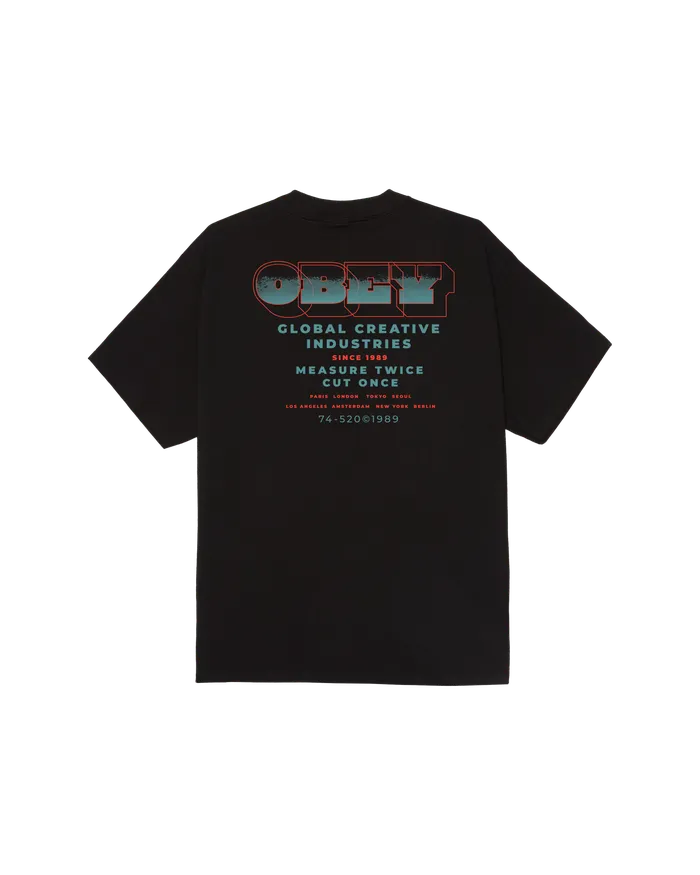 TSHIRTS Men MEASURE TWICE CLASSIC TSHIRT Black OBEY Clothing