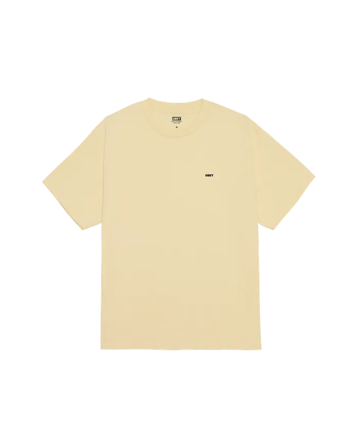 TSHIRTS Men OBEY Clothing MAKE ART NOT WAR CLASSIC TSHIRT Pale Yellow