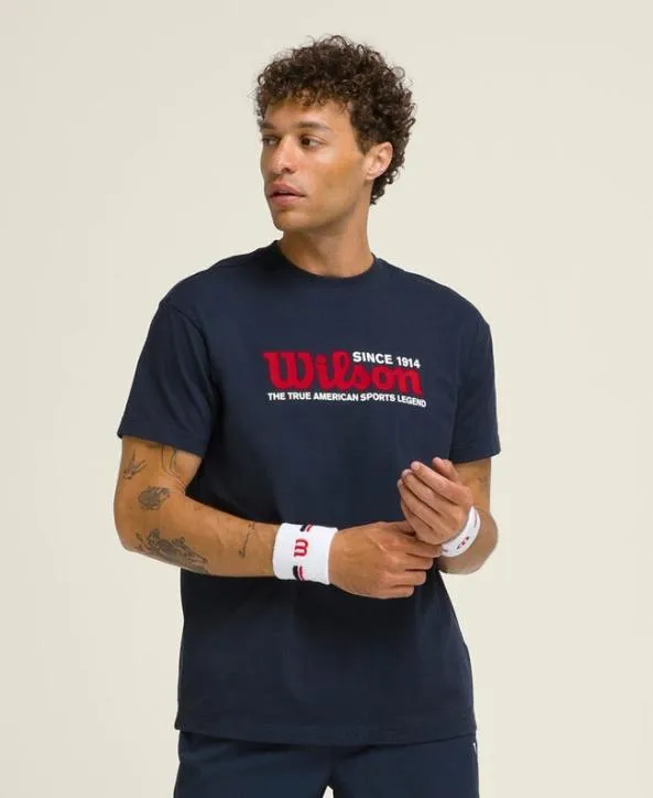 Tanks and TShirts Men Wilson Wilson Sport Graphic Tee Classic Navy