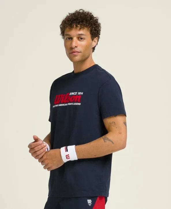 Tanks and TShirts Men Wilson Wilson Sport Graphic Tee Classic Navy Tanks and TShirts Men Wilson Wilson Sport Graphic Tee Classic Navy