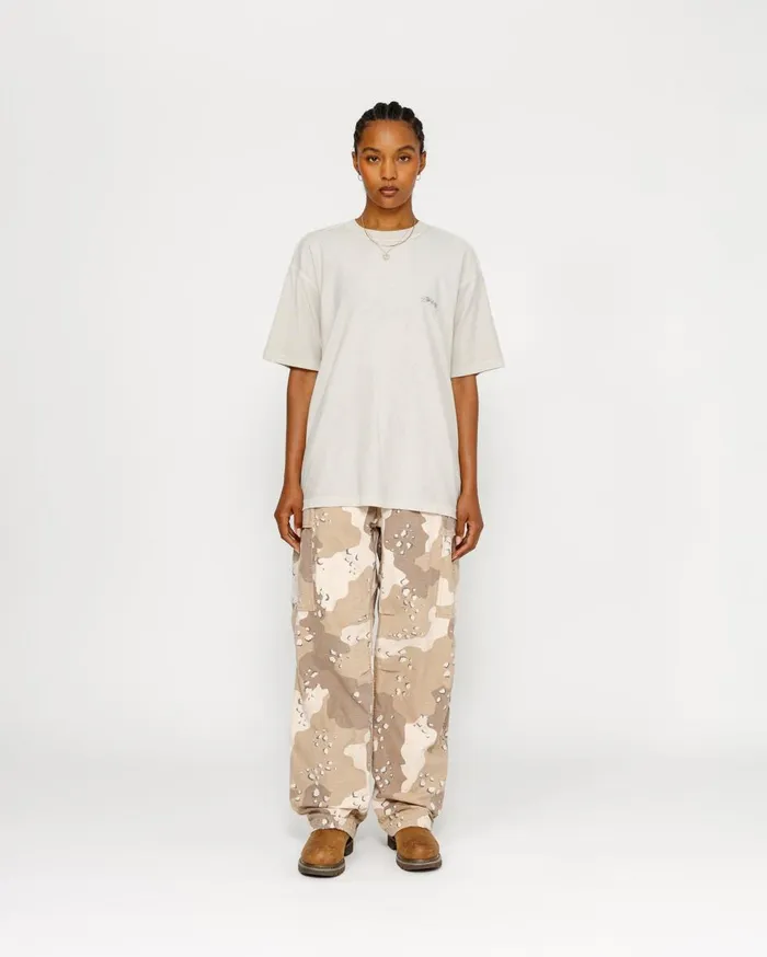 Tees MenWomen Stussy LAZY TEE Bone